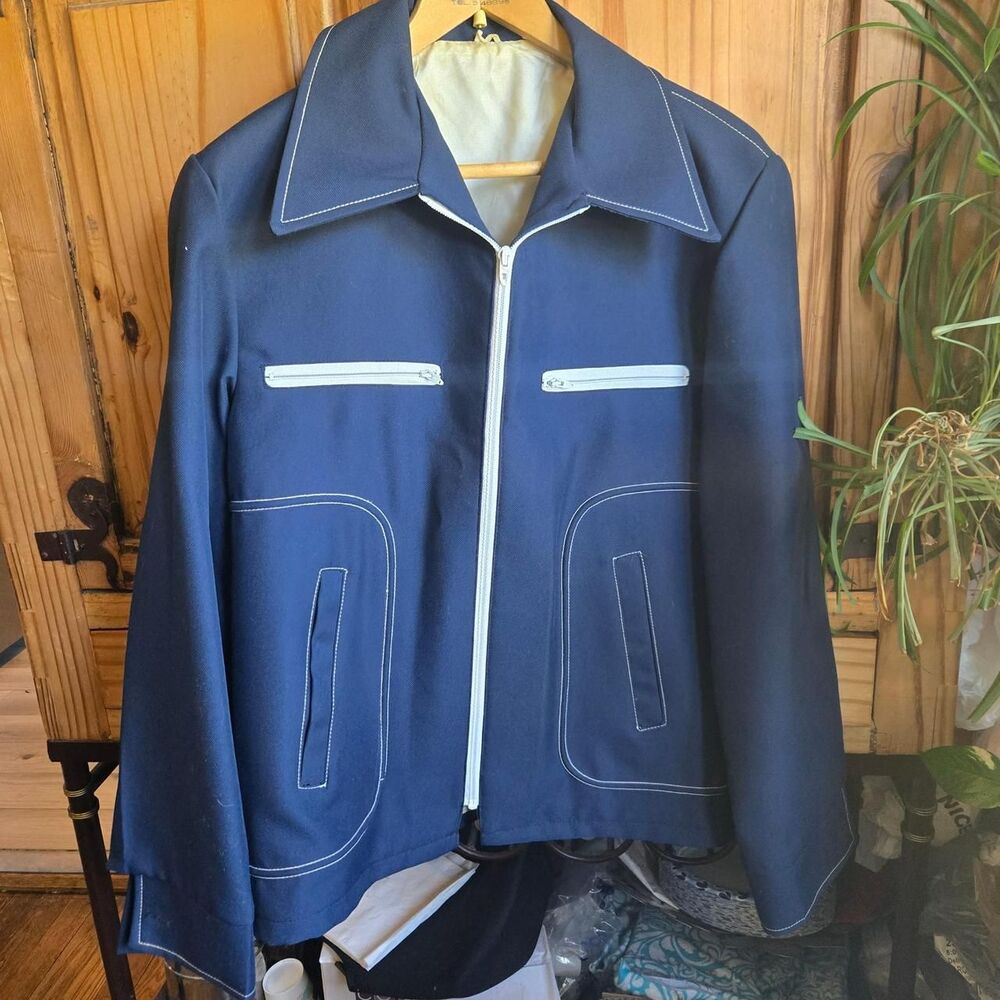Vintage Men's Blue Jacket